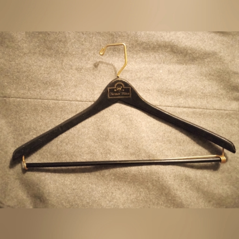 🎺 Rare Vintage Wood Brass Suit Hanger🎺